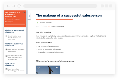Makeup of a successful salesperson